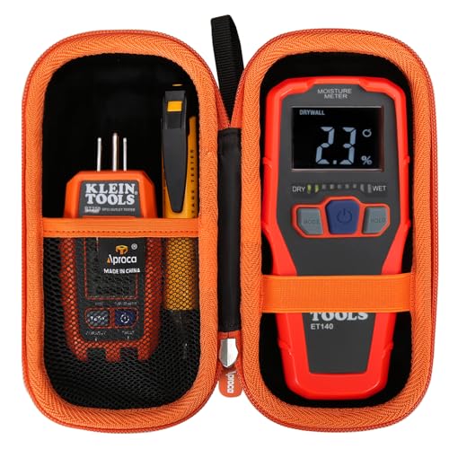 Aproca Storage Case Compatible with Klein Tools ET140 Pinless Moisture Meter/Klein Tools 80023P Tool Set -Portable Hard Bag (Case Only) - Image 1