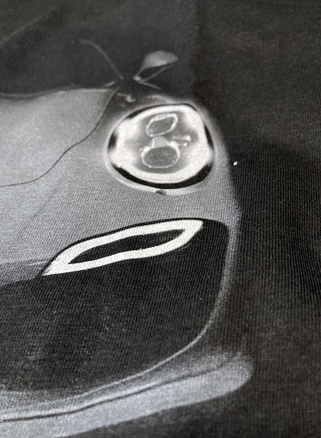 Turbo S 991 Luxury Supercar T-Shirt 100% Cotton, Black, XL - Image 3