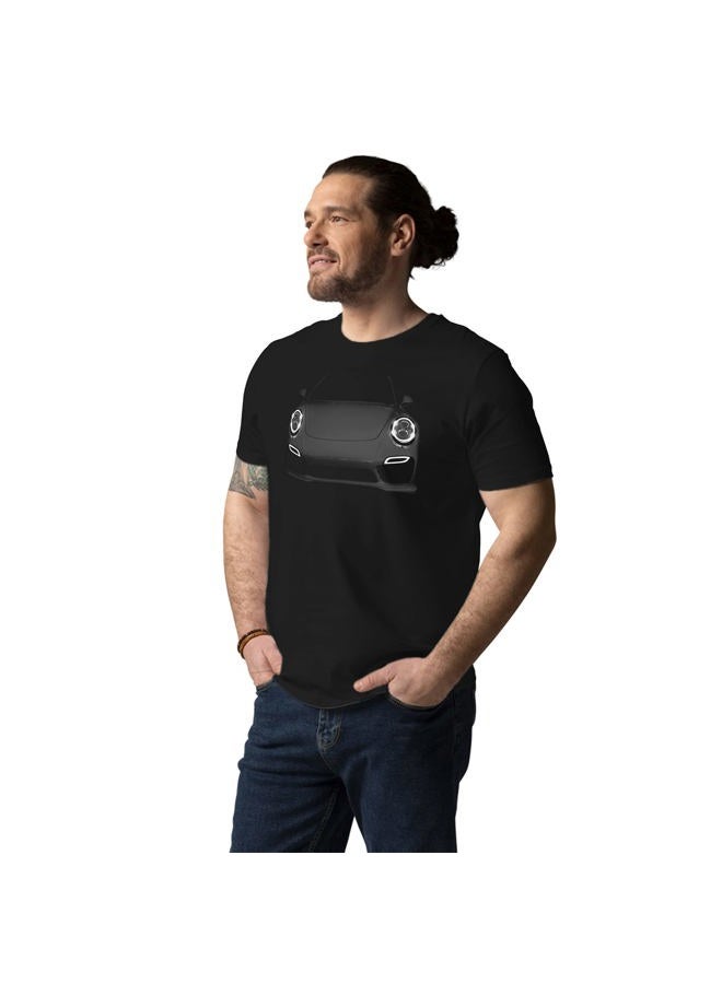 Turbo S 991 Luxury Supercar T-Shirt 100% Cotton, Black, XL - Image 2