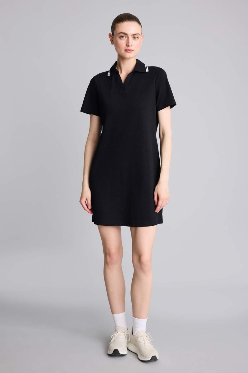 DeFacto Standard Fit Pique Dress - Image 2