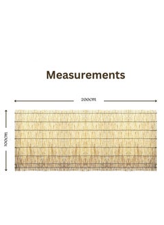 HOME TASTE Hometaste Natural Reed Fencing,Garden Fence,Privacy Fence Panels For Backyard Or Patio, Highly Dense Whole Reed Peeled Canes Fence Panels  - Image 2