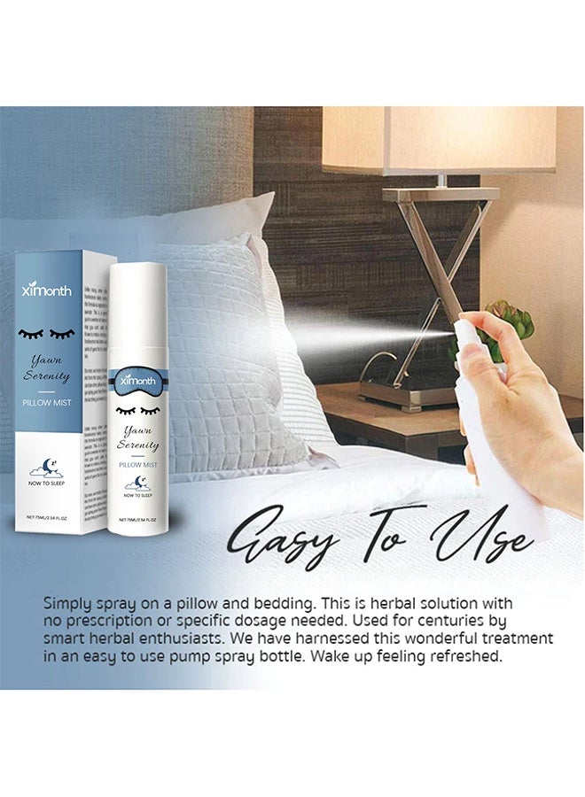 ximonth Pillow Mist, Deep Sleep Spray, Natural Sleep Rest Aid, Aromatherapy Sleep Lavender Vanilla Pillow Mist, Aromatherapy Botanical Essential Oils for Sleeping, Fall Asleep Easily and Comfortably 75ml - Image 2