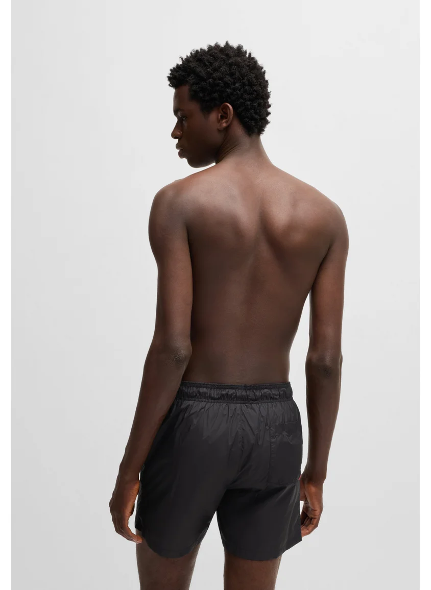 HUGO Fully lined swim shorts with contrast logo