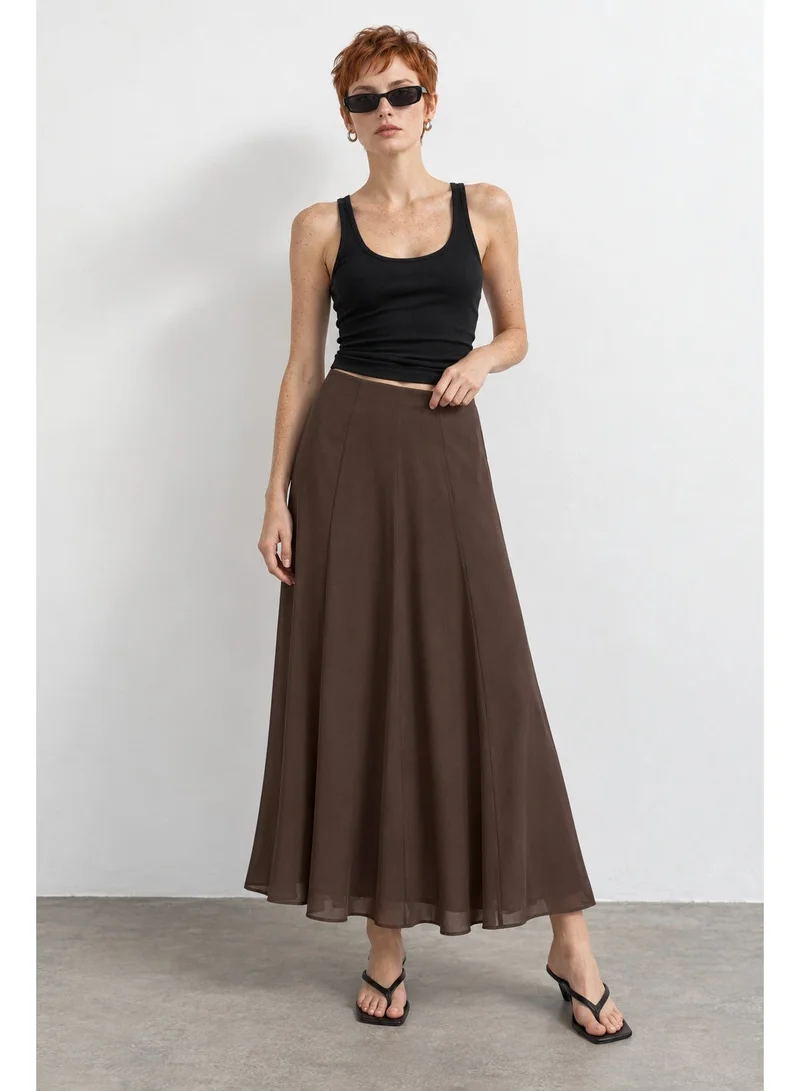 فيرو مودا Women's VMADALYN Ankle-Length Woven Skirt