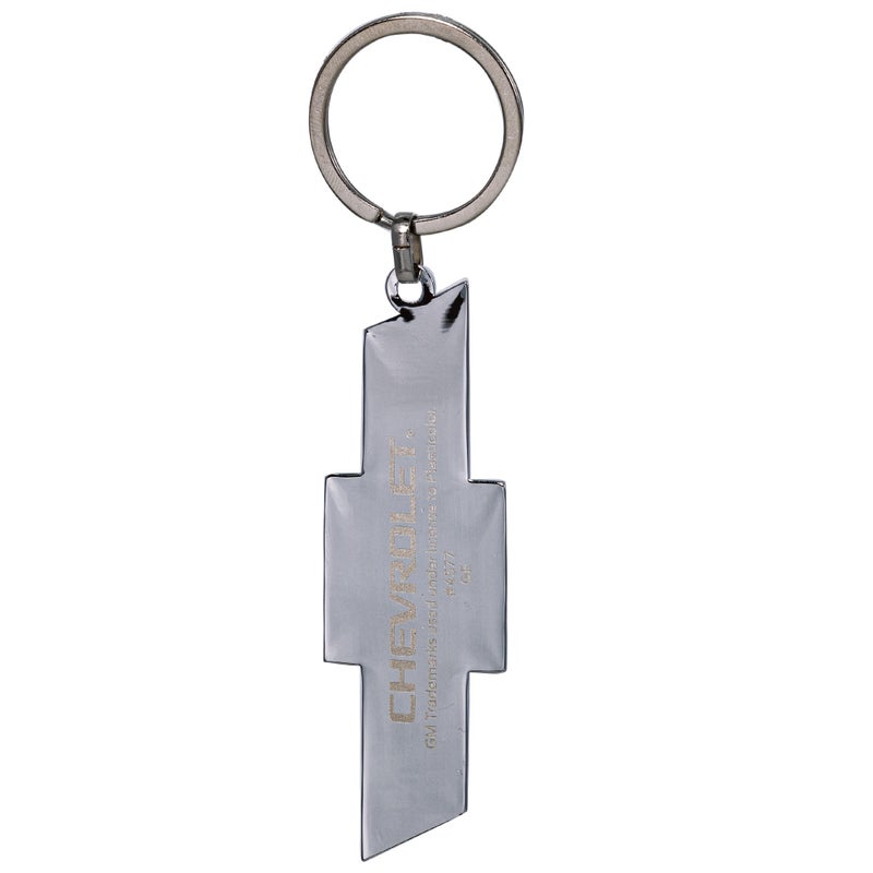 Plasticolor 004577R01 Chevrolet Textured Black and Chrome Bowtie Enamel Key Chain - Image 4