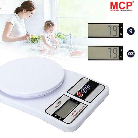 MCP SF400 Multipurpose Digital Kitchen Weighing Scale with Backlight Display Tare Function 1Gm 10 Kg Capacity - Image 4