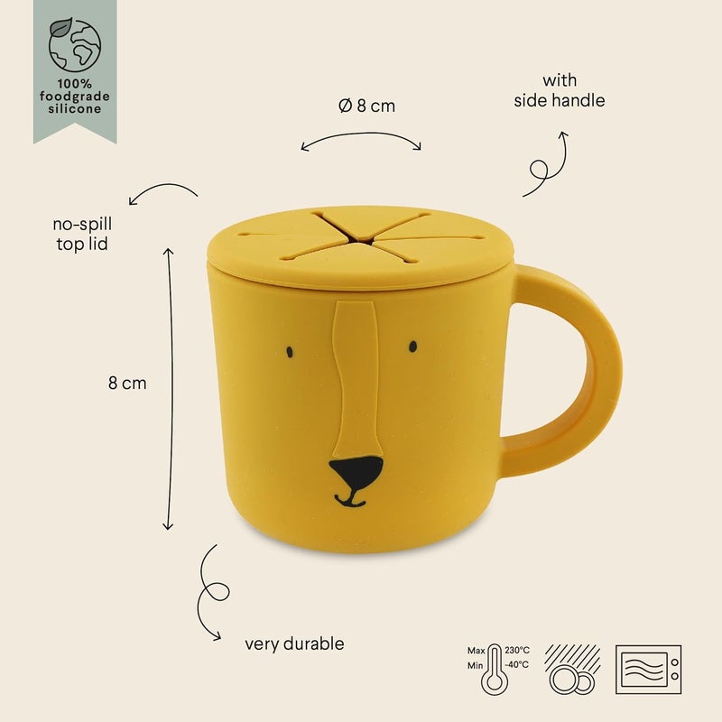 Trixie Silicone Snack Cup Mr Lion - Food Grade Silicone Toddler Snack Holder - Image 3