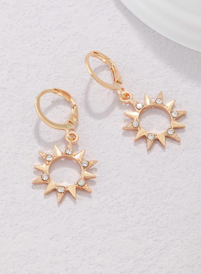 Take Two Rhinestone Sun Drop Earrings - Image 5