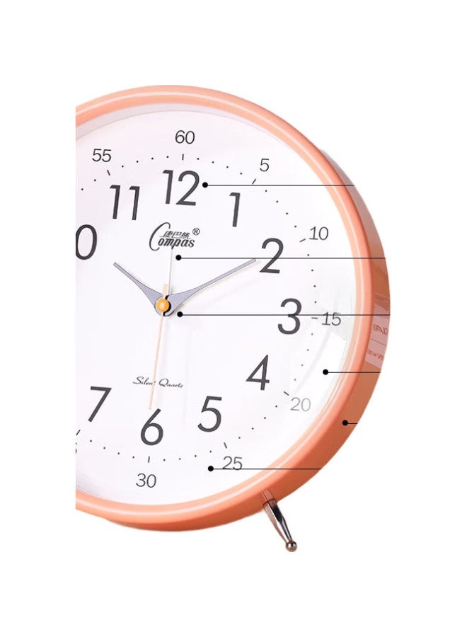Compas Desktop Alarm Clock For Children And Students, Simple Bedroom Bedside Clock, 2363 Orange - Image 1