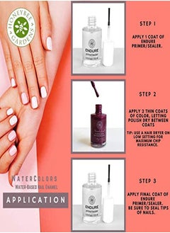 Honeybee Gardens Endure Primer Sealer For Nails, 0.5 Fl Oz. | Vegan | Cruelty Free | Low Vocs | Gluten Free  - Image 4