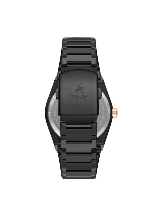 BEVERLY HILLS POLO CLUB BEVERLY HILLS POLO CLUB BP3731X.070 Men's Automatic Skeleton Display Watch & Metal Strap Black