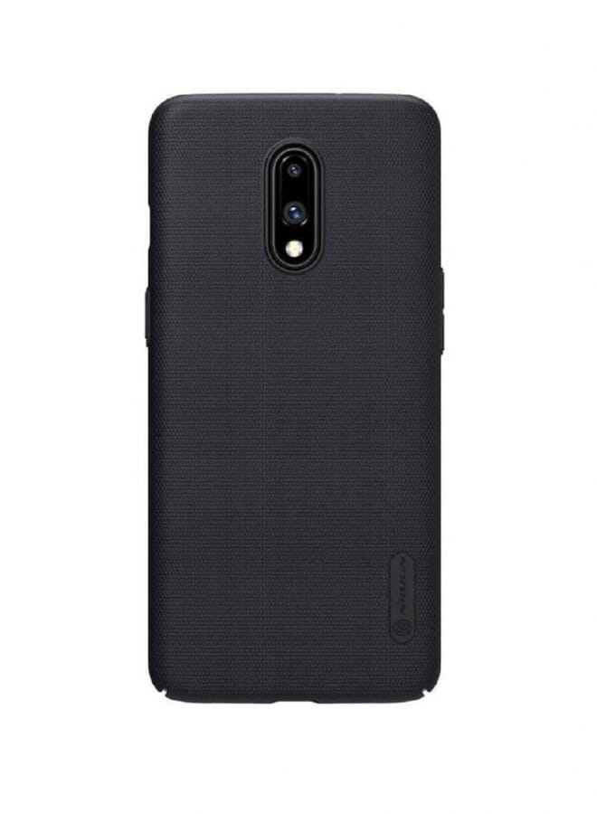 Nillkin Super Frosted Shield Hard Pc Back Case Cover For Oneplus 7 Black - Image 1
