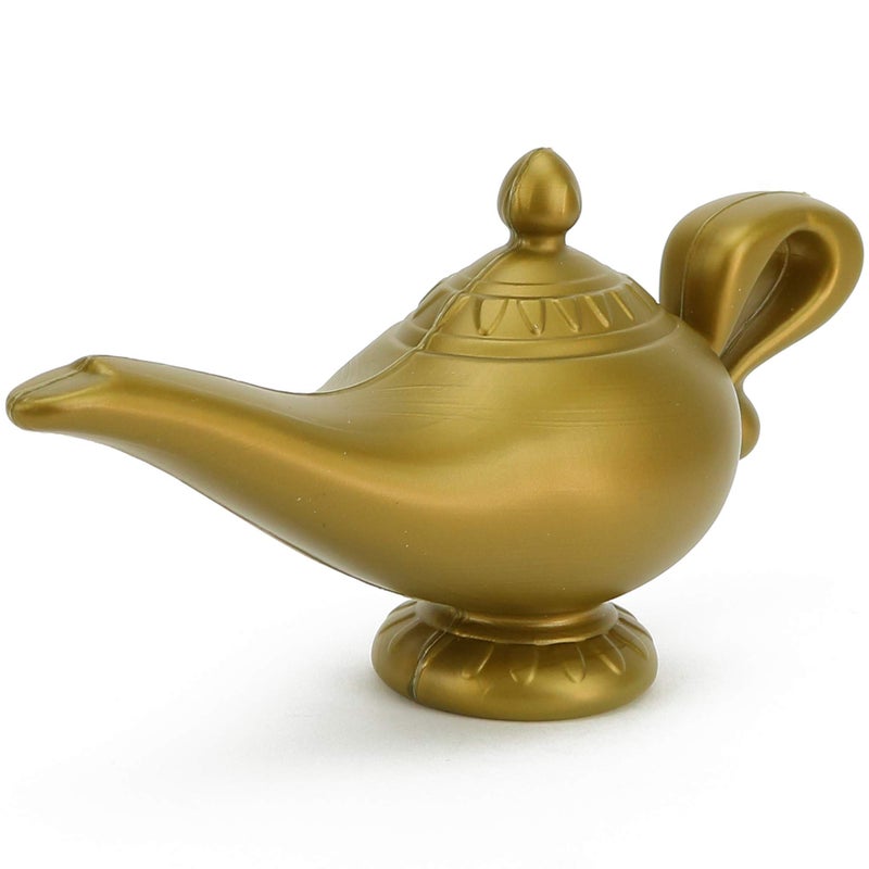 Skeleteen Arabian Genie Oil Lamp - Aladdin's Gold Magic Genie Lamp Costume Accessory - 1 Piece - Image 4