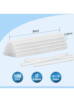 WORKPRO Full Size Hot Glue Sticks 100 Pack 0.43X8 Inches Compatible With Most Glue Guns Multipurpose For Diy Art Craft General Repairs Home Decorations And Gluing Projects  - Image 2