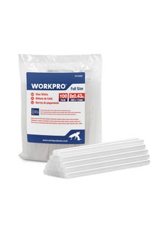 WORKPRO Full Size Hot Glue Sticks 100 Pack 0.43X8 Inches Compatible With Most Glue Guns Multipurpose For Diy Art Craft General Repairs Home Decorations And Gluing Projects  - Image 1