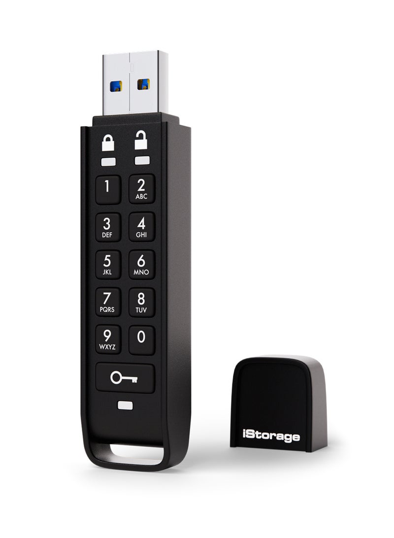 iStorage datAshur Personal2 32 GB | Secure Flash Drive | Password protected | Portable | Military Grade Hardware Encryption | USB 3.0 | IS-FL-DAP3-B-32 - Image 1