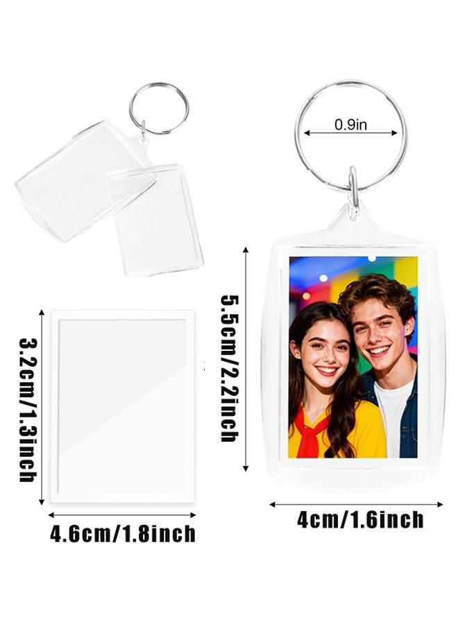 12 فراغ الأكريليك الفارغة مفاتيح الصور، صورة شفافة مفاتيح إدراج، DIY الحرف الهدايا Photocard Holder - Image 2