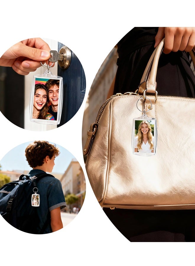 12 فراغ الأكريليك الفارغة مفاتيح الصور، صورة شفافة مفاتيح إدراج، DIY الحرف الهدايا Photocard Holder - Image 4