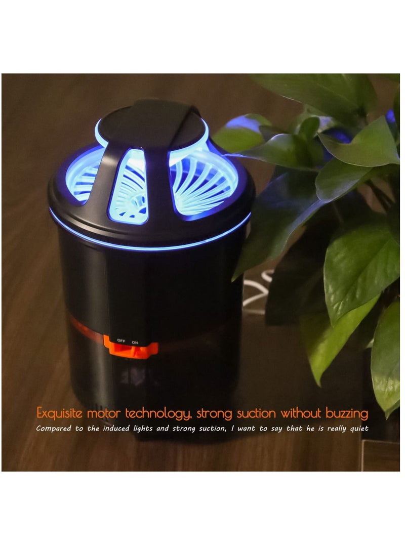 SYOSI Insect Trap, Electric Mosquito Catcher Killer for Gnat Moth Fruit Flies Mosquito Bug Catcher with UV Light Fan Indoor Fruit Fly Trap(Black)  - Image 5