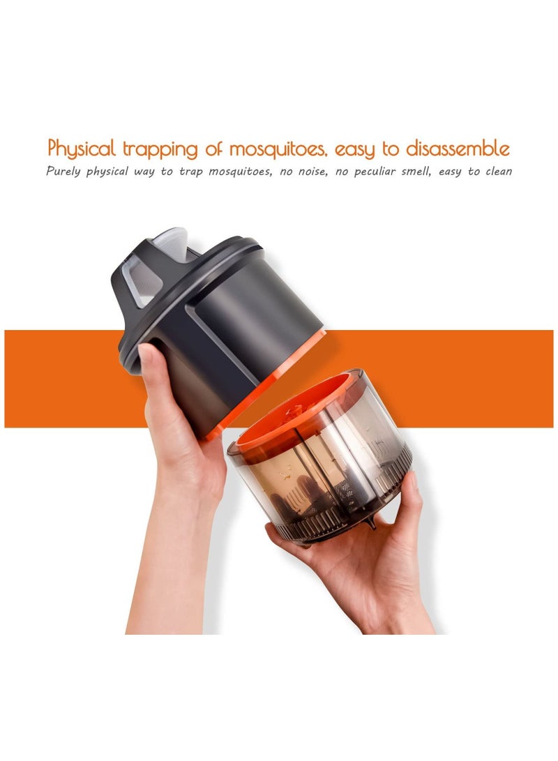 SYOSI Insect Trap, Electric Mosquito Catcher Killer for Gnat Moth Fruit Flies Mosquito Bug Catcher with UV Light Fan Indoor Fruit Fly Trap(Black)  - Image 2