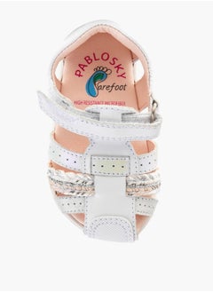 Pablosky Girls' Strap Sandals with Hook and Loop Closure  - Image 4