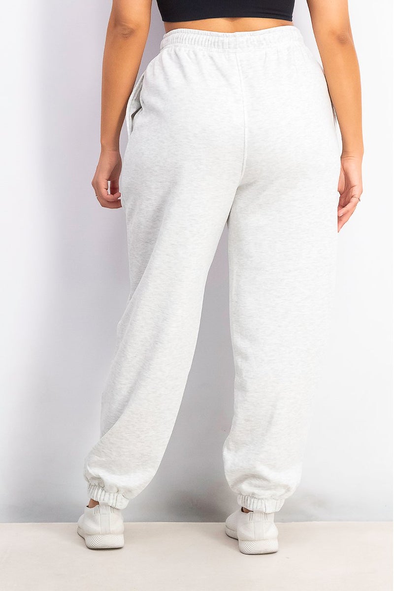 TOPSHOP Women Pull,On Drawstring Jogger Pant, Light Grey Heather - Image 3