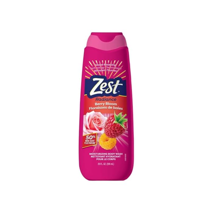 Zest Radiance Moisturizing Body Wash Berry Bloom 16oz