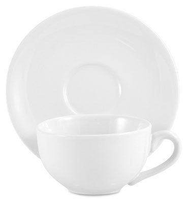Amsterdam Tea Cup and Saucer White