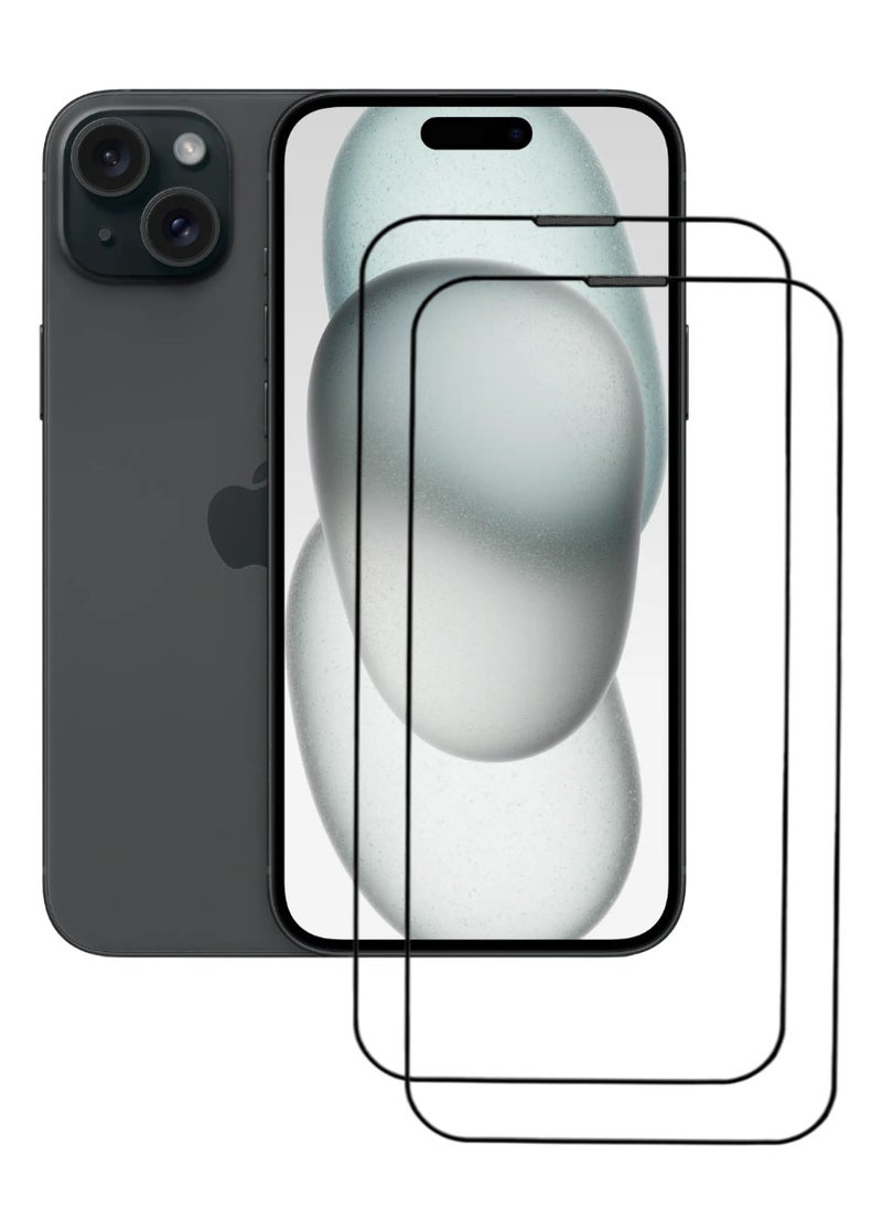 أكاليكس قطعتين، واقي شاشة عالي الجودة لهاتف آيفون 15 - Image 1