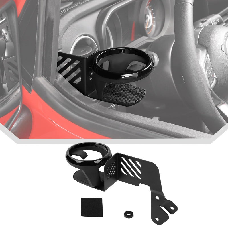 JeCar Front Door Cup Holder Fit for 20182024 2025 Up Jeep Wrangler JL JLU Gladiator JT Driver Side - Image 2