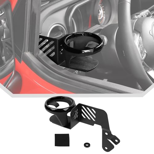 JeCar Front Door Cup Holder Fit for 20182024 2025 Up Jeep Wrangler JL JLU Gladiator JT Driver Side - Image 1
