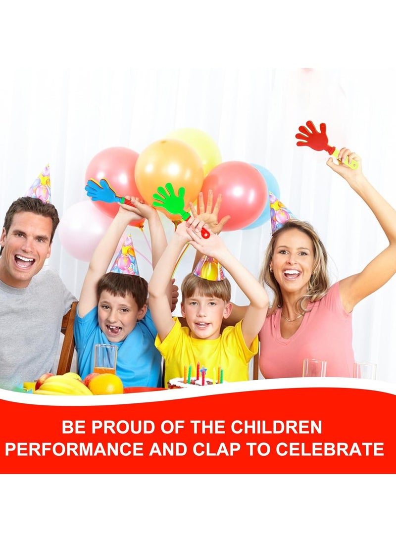 10pcs 11 inch Hand Clap Noise Maker Bulk Clap Noise Maker Party Favors Mini Hand Clap Plastic Noise Maker for Sports Events Carnival Birthday Game Reward Cheer Supplies  - Image 3