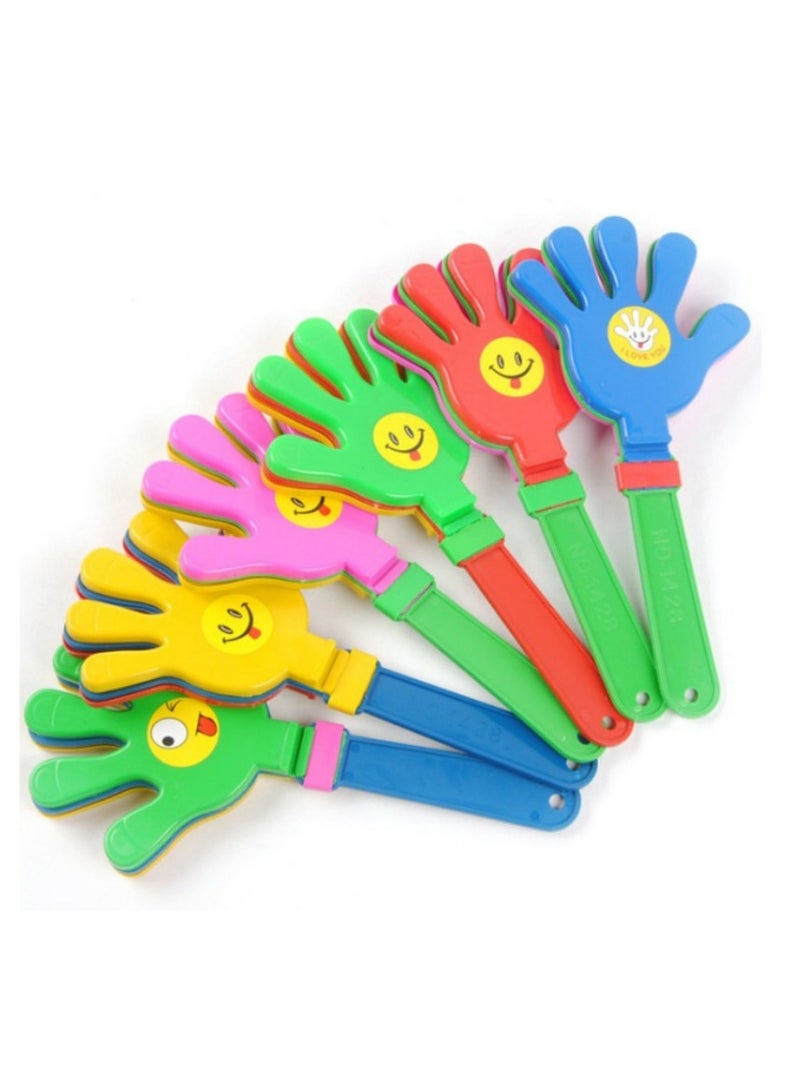 10pcs 11 inch Hand Clap Noise Maker Bulk Clap Noise Maker Party Favors Mini Hand Clap Plastic Noise Maker for Sports Events Carnival Birthday Game Reward Cheer Supplies  - Image 1