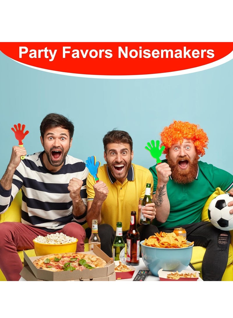 10pcs 11 inch Hand Clap Noise Maker Bulk Clap Noise Maker Party Favors Mini Hand Clap Plastic Noise Maker for Sports Events Carnival Birthday Game Reward Cheer Supplies  - Image 4