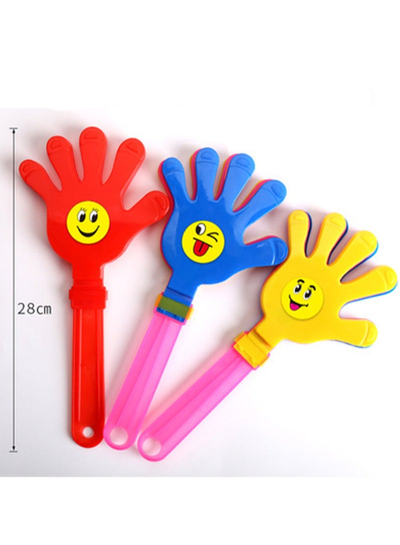 10pcs 11 inch Hand Clap Noise Maker Bulk Clap Noise Maker Party Favors Mini Hand Clap Plastic Noise Maker for Sports Events Carnival Birthday Game Reward Cheer Supplies  - Image 2