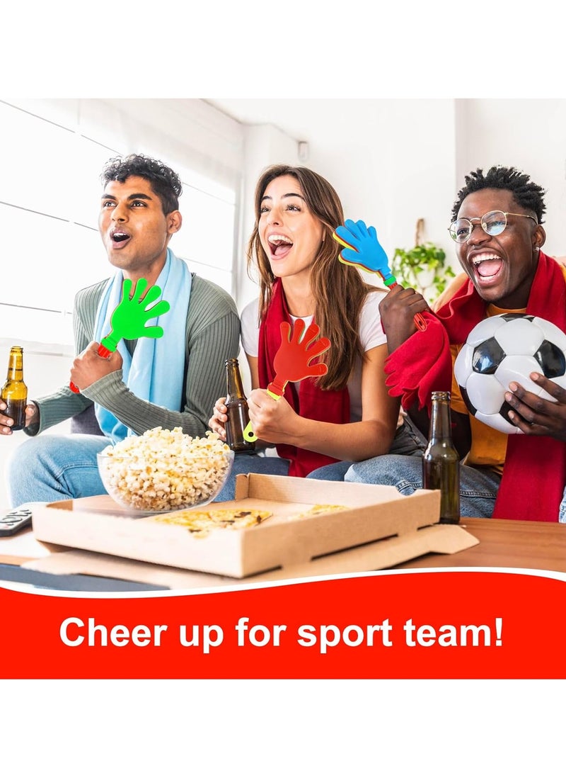 10pcs 11 inch Hand Clap Noise Maker Bulk Clap Noise Maker Party Favors Mini Hand Clap Plastic Noise Maker for Sports Events Carnival Birthday Game Reward Cheer Supplies  - Image 5