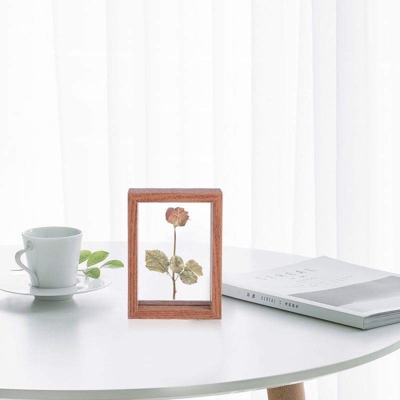1Pc Double Sided Glass Picture Frame Transparent Specimen Clip Photo Frame - Image 3