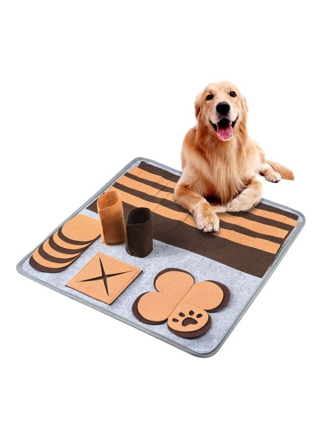 NIBEMINENT Pet Brain Games Snuffle Mat Multicolour 60 x 60cm - Image 1