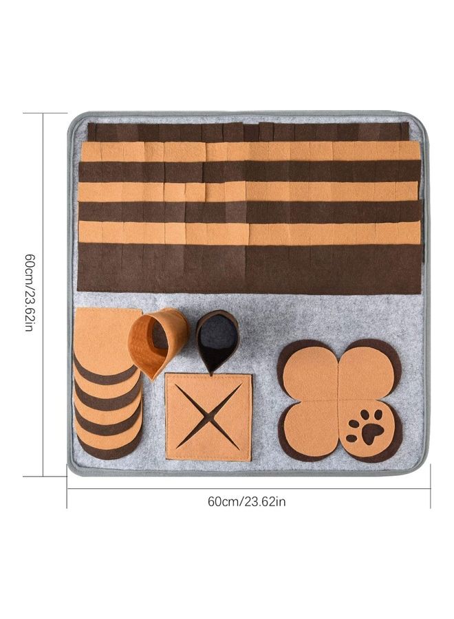 NIBEMINENT Pet Brain Games Snuffle Mat Multicolour 60 x 60cm - Image 4