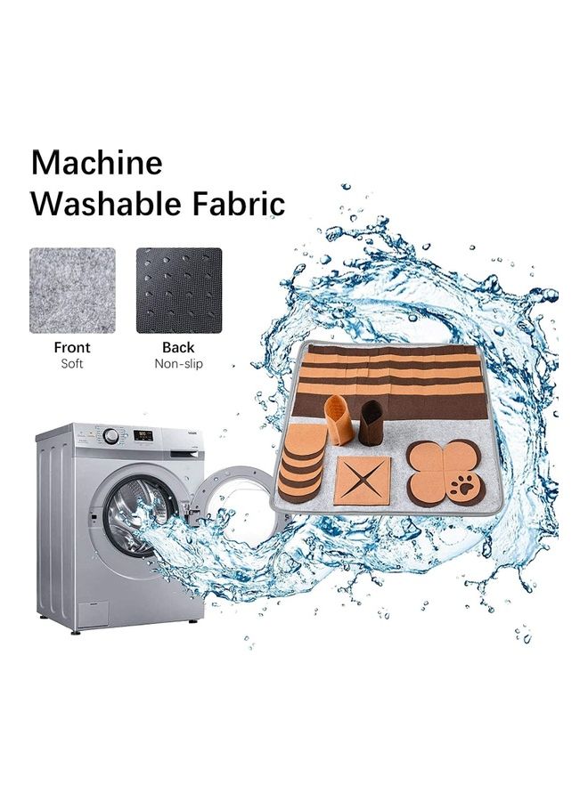 NIBEMINENT Pet Brain Games Snuffle Mat Multicolour 60 x 60cm - Image 5