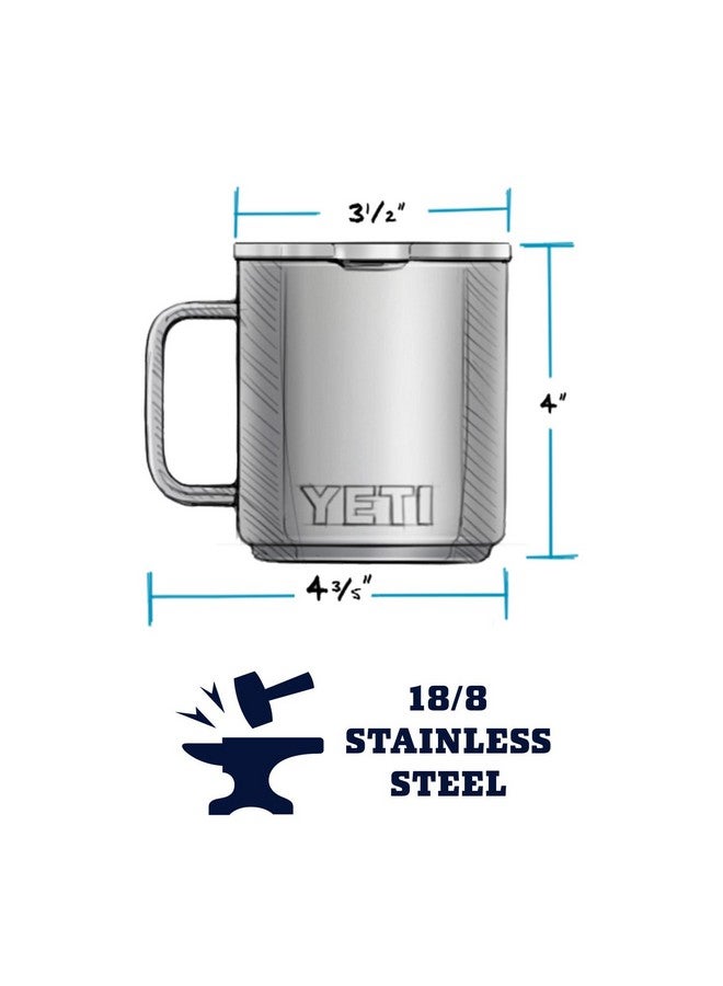 YETI Rambler 10 oz Stackable Mug, Vacuum Insulated, Stainless Steel with MagSlider Lid, Tropical Pink - Image 4