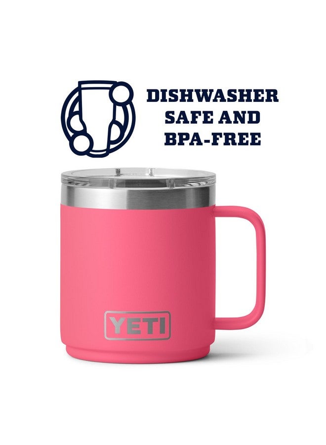YETI Rambler 10 oz Stackable Mug, Vacuum Insulated, Stainless Steel with MagSlider Lid, Tropical Pink - Image 3