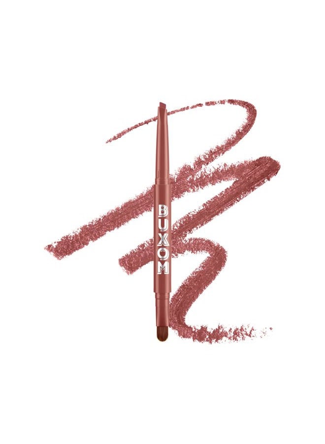 BUXOM Power Line Plumping Lip Liner, Long Lasting and Retractable Lip Liner, Moisturizing with Peptides and Vitamin E for Plump, Cruelty Free - Image 1