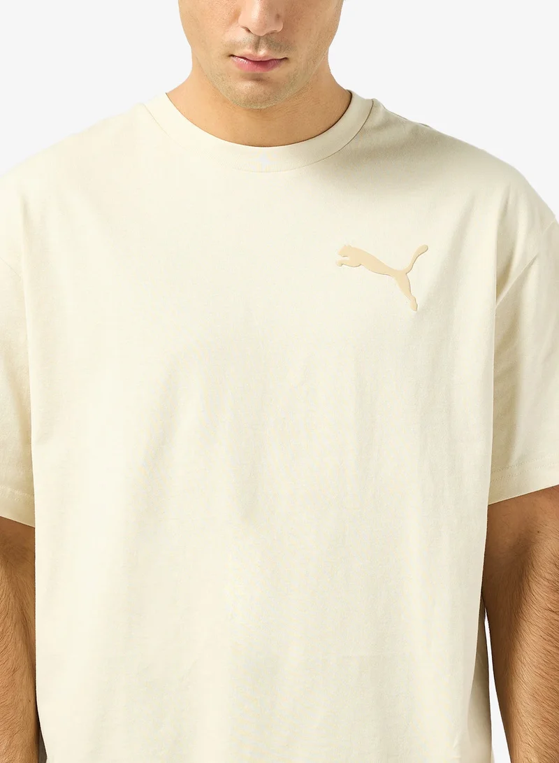 PUMA  Essential Elevated Cat Logo Relaxed T-Shirt for Men | Best Price UAE