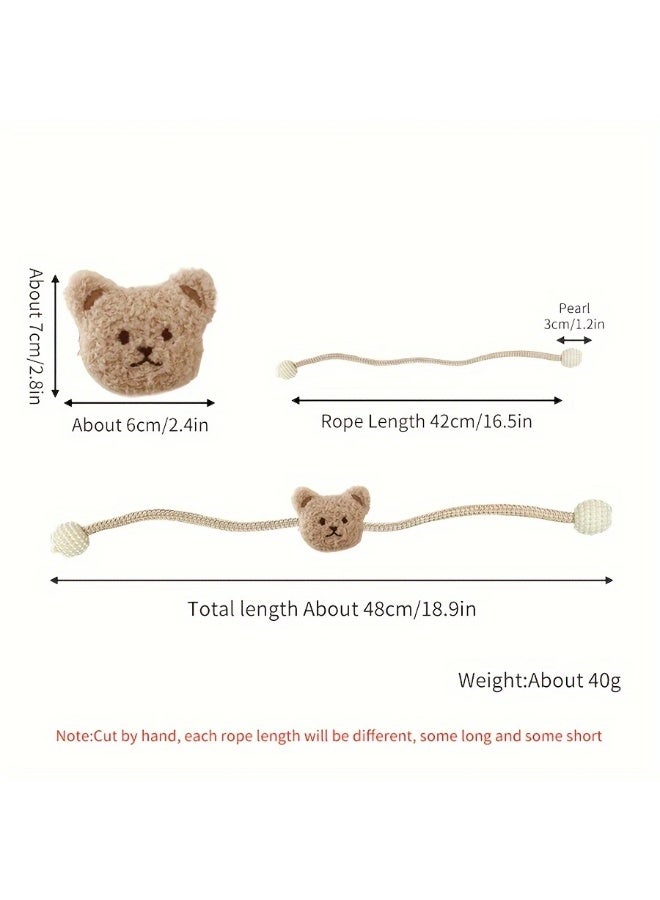 Goolsky 1pc Cartoon Bear Curtain Tieback Window Curtain Buckle Clip Room Decor Hanging Curtain Holdback Curtain Accessories For Living Room Office Home Decor - Image 2