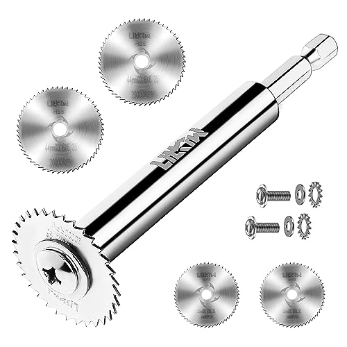 LitKiwi PVC Pipe Inside Cutter(4Pcs Saw Blades) with 1/4" Hex Shank,Plumbing Inside Cutter Internal Plastic ABS Pipe Cutter,1-1/4" & 1-3/4" Or Larger Diameter - Image 1