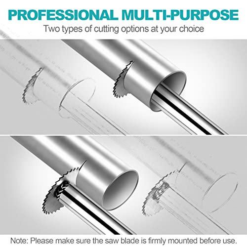 LitKiwi PVC Pipe Inside Cutter(4Pcs Saw Blades) with 1/4" Hex Shank,Plumbing Inside Cutter Internal Plastic ABS Pipe Cutter,1-1/4" & 1-3/4" Or Larger Diameter - Image 3