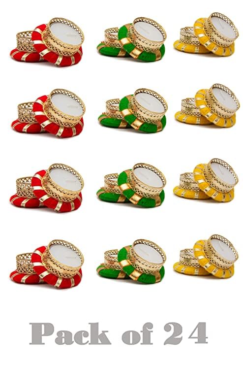 Prokart Prokart Handicraft MotiGota Ring Candle| Diya Candle | Diya for All Kind of Festival Diwali/Navratr, Birthday Candle Pack of 6  - Image 2
