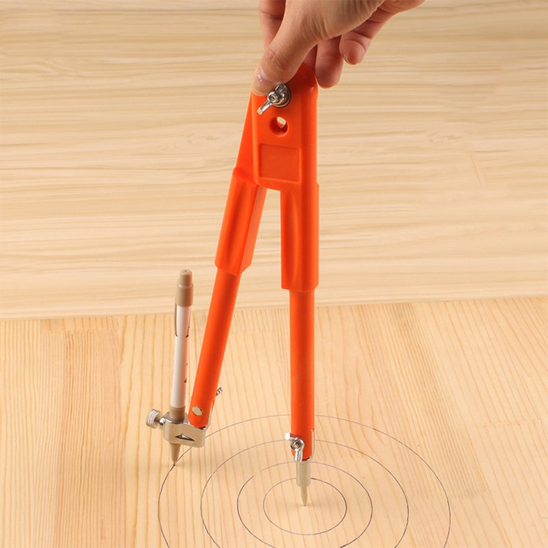 Woodworking Large Compasses Industrial Multifunction Tool Planning Wire Gauge Adjustable Lockable Divider Orange 41.00X3.00X3.00cm - Image 1