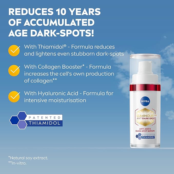 NIVEA Cellular Luminous 630 Anti DarkSpot Day Moisturiser SPF 50 40ml Hydrating Fluid Protects From DarkSpot Darkening and Photoageing for Smooth Illuminated Skin - Image 2